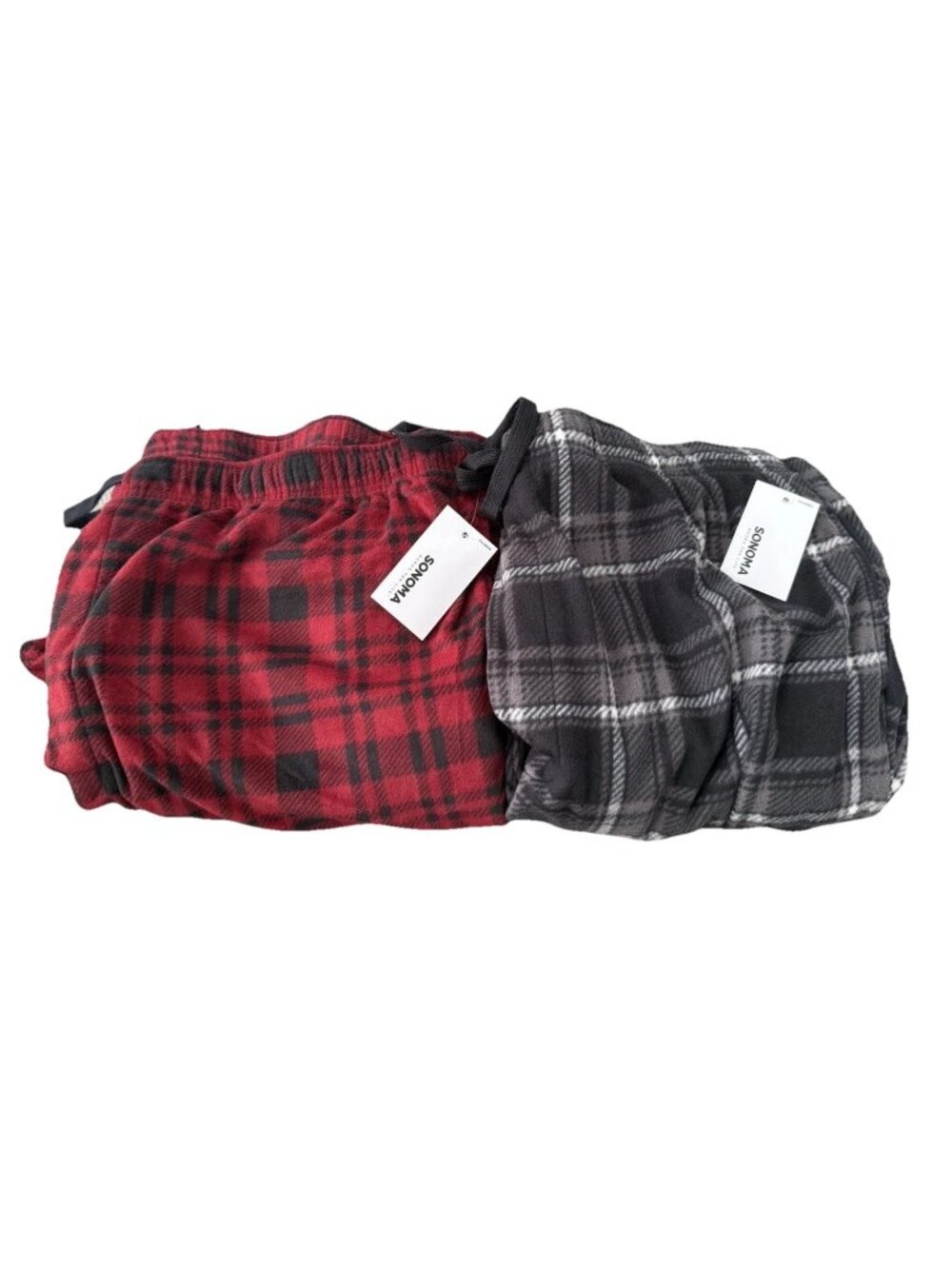 Sonoma XXL Men’s Fleece Pajama Pants LOT x2 Loungewear Essential PJ Pant Set *T2